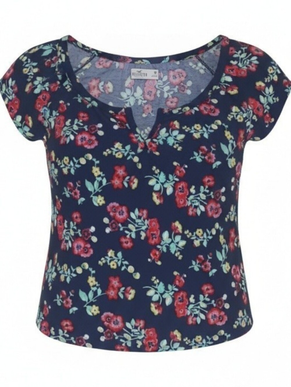 Hollister CA. Floral Flare Rayon Top. Women's Size: Medium.🌺